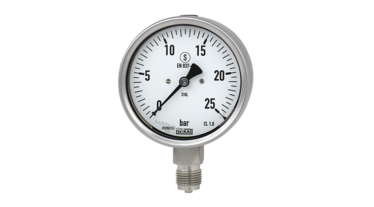 WIKA stainless steel bourdon tube pressure gauge